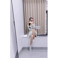 泡芙短白棉袜